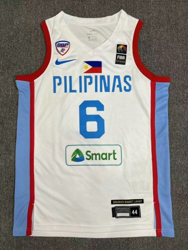 6 Clarkson Pilipinas 2024 Jersey Home white